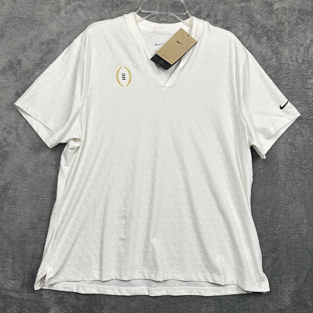 Nike Golf Dri-FIT Slim Fit Polo Shirt Women's XL White Short Sleeve UPF 40+ NWT